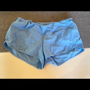 Lululemon Speed Short 4 Way Stretch 10 Blue Like New